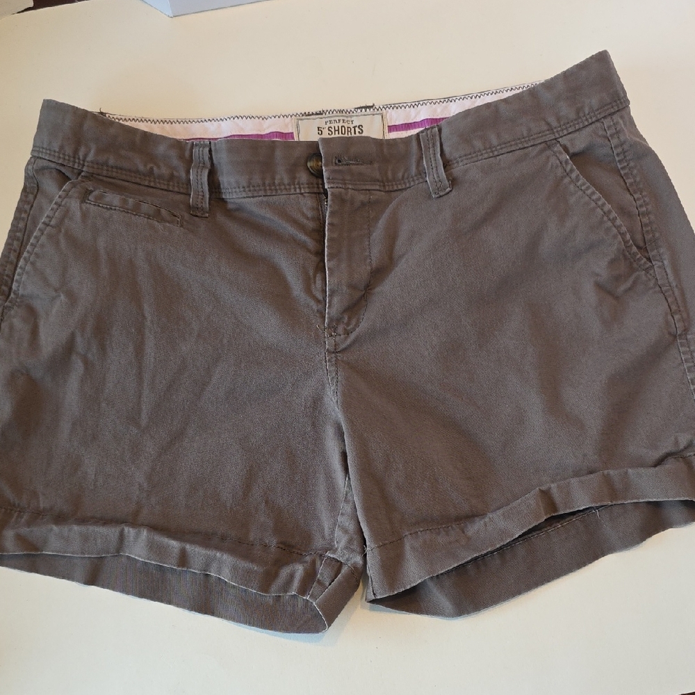 Old Navy Perfect 5" Shorts Low Rise Brown Size 8